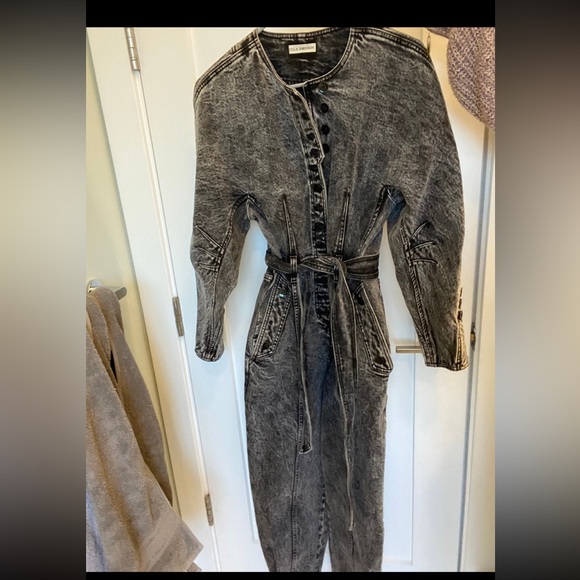 Ulla Johnson Atlas Onyx Denim Jumpsuit Size 0 - Picture 4 of 4